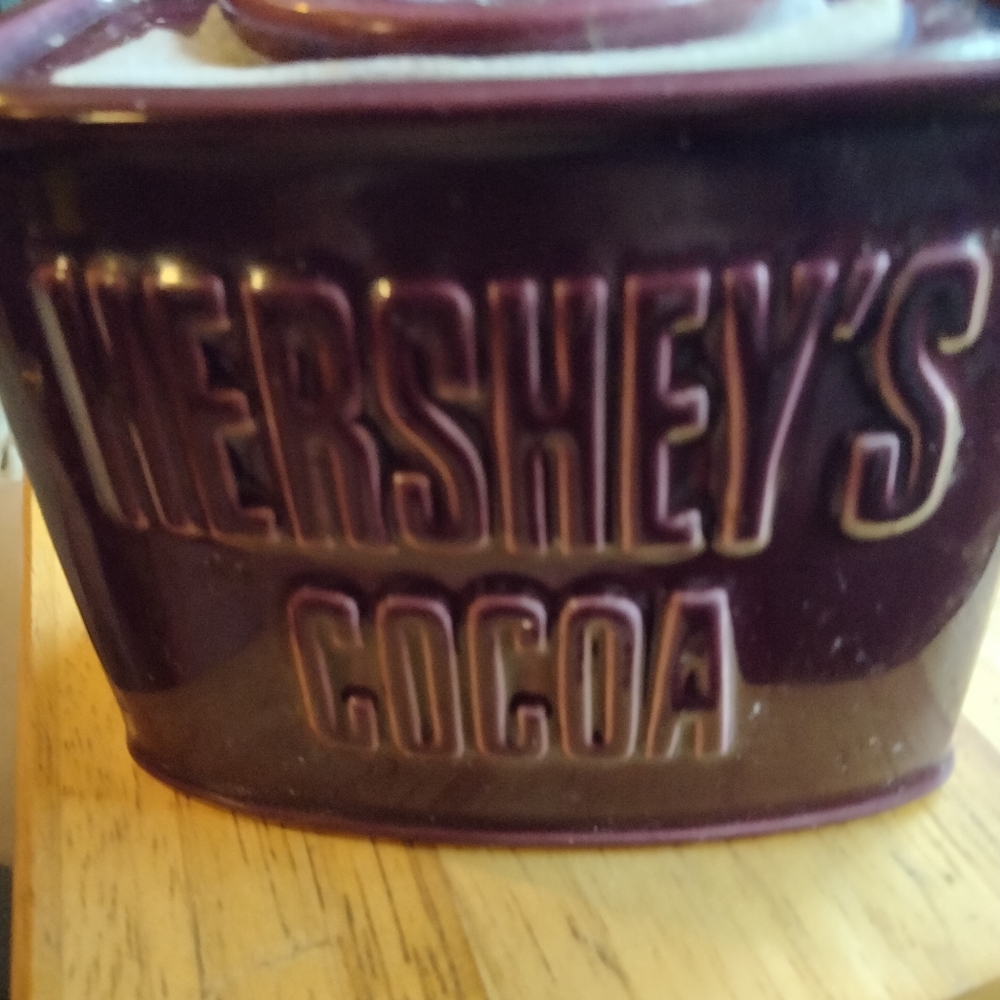 Fitz and Floyd Hershey cocoa canister.